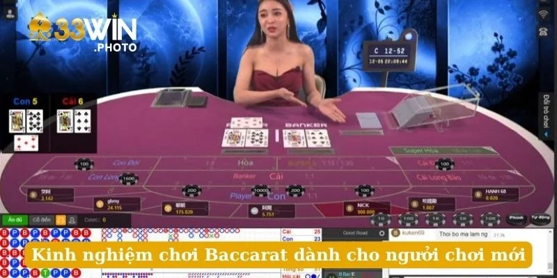 Kinh nghiệm chơi Baccarat dành cho ngưởi chơi mới