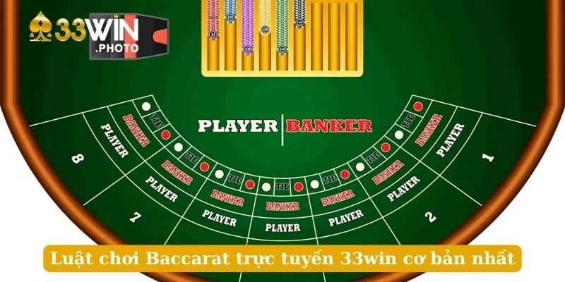Luật chơi Baccarat trực tuyến 33win cơ bản nhất